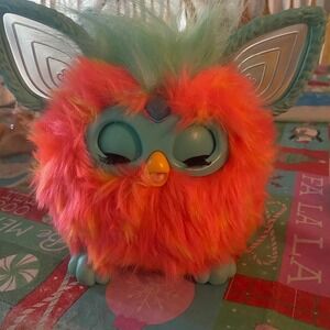 Furby Connect Interactive Talking Electronic Pet Toy Coral Orange Teal